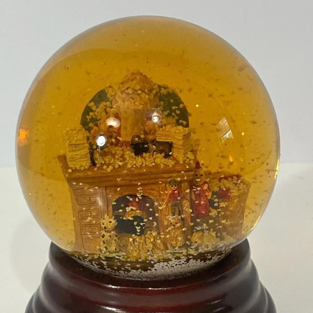 Christmas Snow Globe with Santa’s Workshop